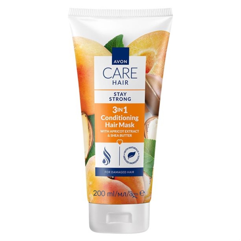 AVON 3-in-1 Pflegende Haarmaske mit Aprikosenextrakt & Sheabutter